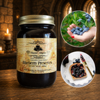 The Armored Kingdom Deluxe Blueberry Jam Preserves-16oz-Hand Selected Juicy Blueberries-Versatile Spread for Toast