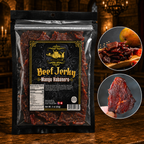 The Armored Kingdom Gourmet Mango Habanero Beef Jerky-3oz High Protein Spicy Dried Meat Snacks , Real Mango Fruit Used, High Protein Snack, Dry
