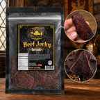 The Armored Kingdom Gourmet Teriyaki Flavor Beef Jerky Snack-Dried Meat Snack for On the Go-Protein Snack-Savory