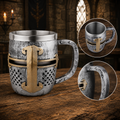 The Armored Kingdom King's Guard Knight Helmet Mug-Historic Design-Heavy Duty-Easy Grip Handle
