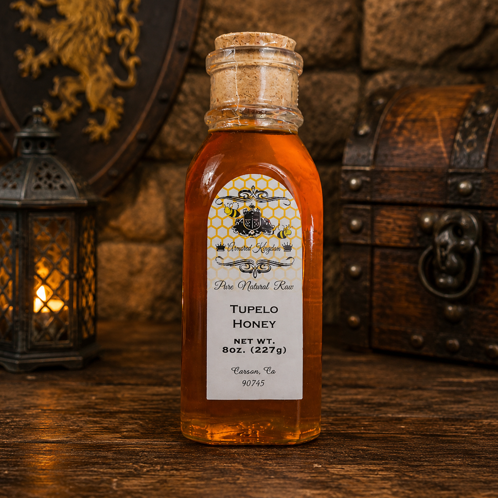 The Armored Kingdom Premium Tupelo Honey Bottle(8oz)-Pure-Natural-Small Batch