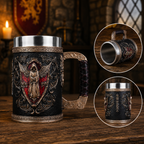 The Armored Kingdom Angel of Vengeance Mug-Gothic Design-Durable Resin-Collector Gift