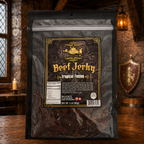 The Armored Kingdom Gourmet Tropical Fusion Beef Jerky-3oz-High-Protein Dried Meat Snack-USDA Certified