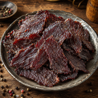 The Armored Kingdom Gourmet Teriyaki Flavor Beef Jerky Snack-Dried Meat Snack for On the Go-Protein Snack-Savory