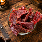 The Armored Kingdom Gourmet Original Style Jerky - Traditional & Savory-USA Made High Protein Dried Snack, 3oz Resealable Sharing Size Bag
