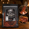 The Armored Kingdom Gourmet Honey & Pepper Bacon Jerky- USA Made-Dried Pork Snack-Slow cured and Smoked