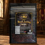 The Armored Kingdom Gourmet Teriyaki Flavor Beef Jerky Snack-Dried Meat Snack for On the Go-Protein Snack-Savory