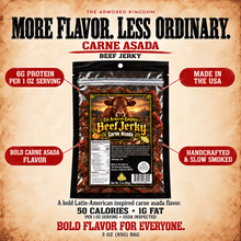 Carne Asada (Latin Inspired) Gourmet Beef Jerky by The Armored Kingdom Jerky-3oz-Savory Protein Snack-The Armored Kingdom - The Armored Kingdom