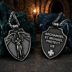 The Armored Kingdom Archangel Protector Shield Necklace-Detailed-Durable - The Armored Kingdom
