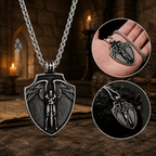 The Armored Kingdom Archangel Protector Shield Necklace-Detailed-Durable - The Armored Kingdom