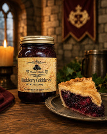 The Armored Kingdom Blackberry Cobbler-Pie in a Jar-Ready to eat-16 OZ-Premium Dessert-Tasty-Ready to Eat - The Armored Kingdom