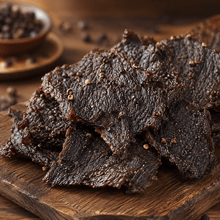 The Armored Kingdom Gourmet Cracked Black Pepper Beef Jerky-3oz-Savory High-Protein Snack, Resealable Bag, U.S.A. Inspected & Approved-Dried - The Armored Kingdom