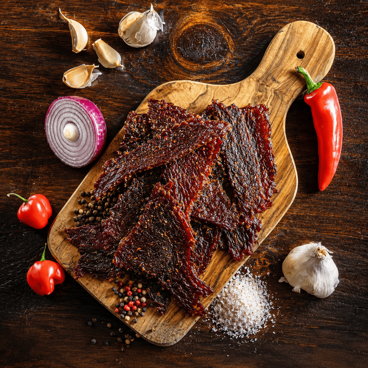 The Armored Kingdom Gourmet Garlic Pepper Beef Jerky-3oz of Delicious Protein Filled Snack- Dried Snack-Meat - The Armored Kingdom