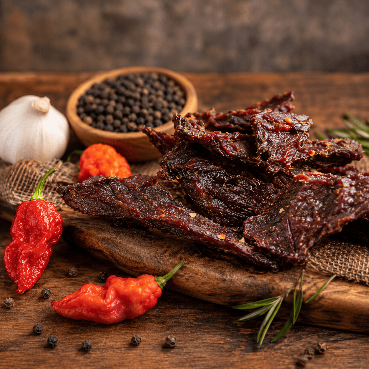 The Armored Kingdom Gourmet Ghost Pepper Beef Jerky-3oz-high protein dry snack - The Armored Kingdom