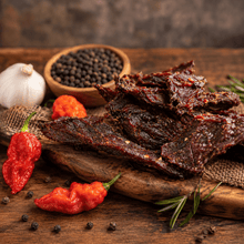 The Armored Kingdom Gourmet Ghost Pepper Beef Jerky-3oz-high protein dry snack - The Armored Kingdom