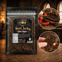 The Armored Kingdom Gourmet Ghost Pepper Beef Jerky-3oz-high protein dry snack - The Armored Kingdom