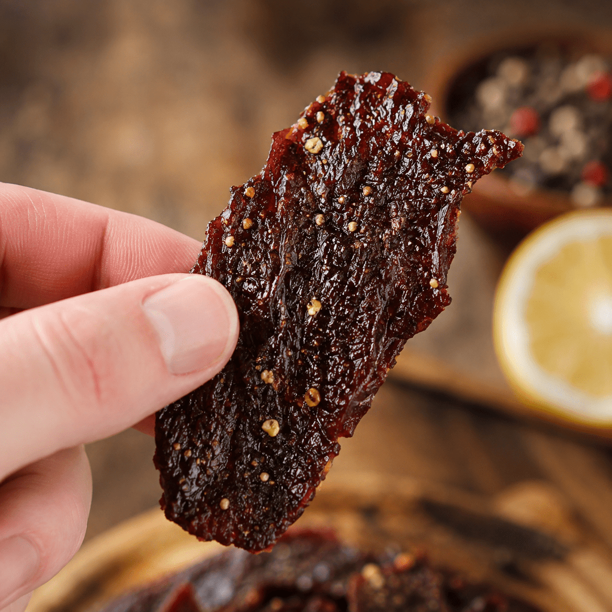 The Armored Kingdom Gourmet Lemon Pepper Beef Jerky-3oz-High Protein-Dried Snack - The Armored Kingdom