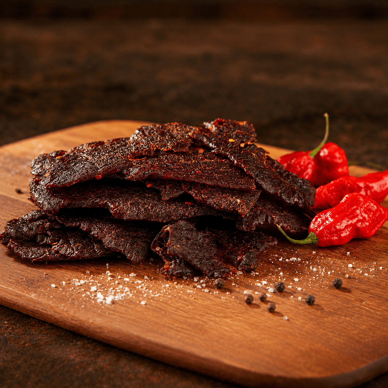 The Armored Kingdom Gourmet "OH" That's Hot! Beef Jerky-3oz-Protein Dried Savory Meat with Cayenne Pepper-Teriyaki Sauce-USDA Inspected - The Armored Kingdom