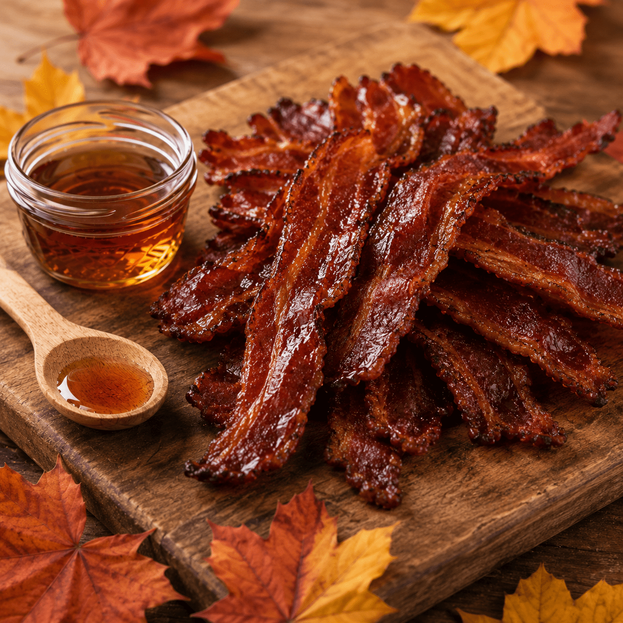 The Armored Kingdom Gourmet Old Fashioned Maple Bacon Jerky-Protein-Rich Pork Snack with Bold Spices - The Armored Kingdom