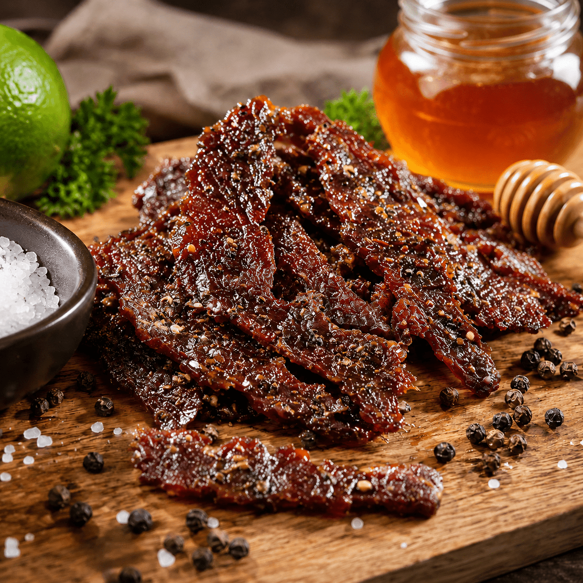 The Armored Kingdom Gourmet Sea Salt, Honey & Pepper Beef Jerky-3oz-protein dry snack - The Armored Kingdom