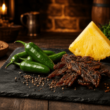 The Armored Kingdom Gourmet Serrano Pineapple Beef Jerky-3oz-USA Made-Dried Meat-Protein Snack - The Armored Kingdom