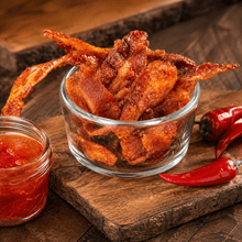 The Armored Kingdom Gourmet Sriracha Style Bacon Jerky-High Protein Dried Snack-Bold Sriracha Sauce Flavor - The Armored Kingdom