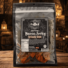 The Armored Kingdom Gourmet Sriracha Style Bacon Jerky-High Protein Dried Snack-Bold Sriracha Sauce Flavor - The Armored Kingdom