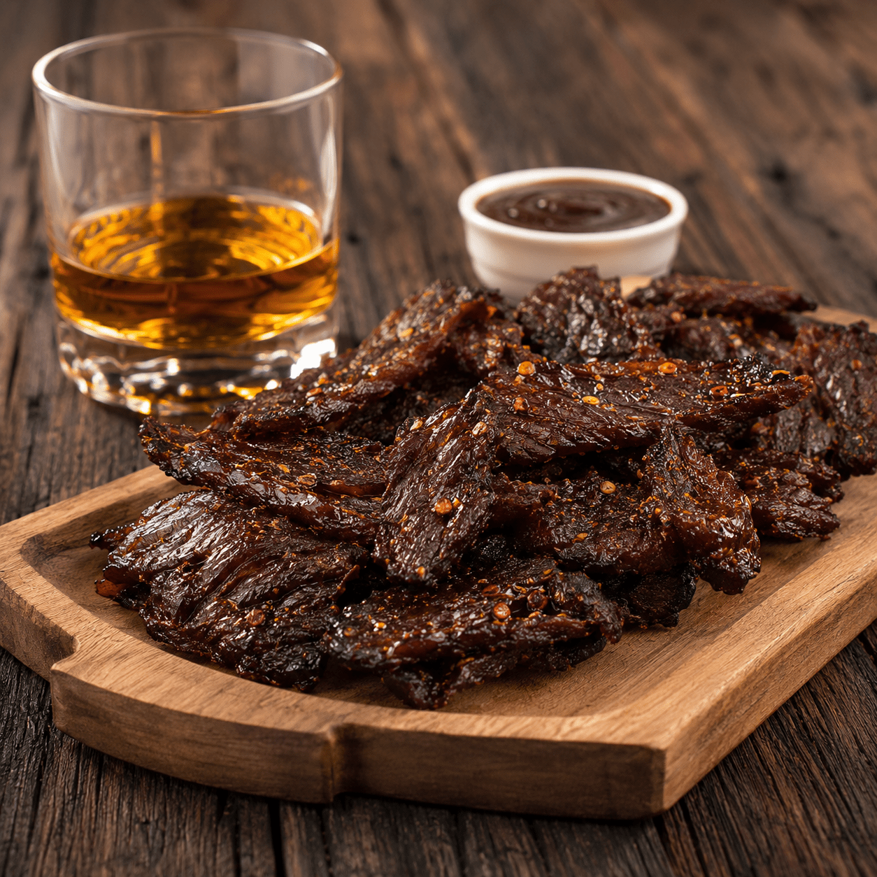 The Armored Kingdom Gourmet Straight Whiskey Beef Jerky-3oz-High Protein Dry Snack-Savory-Marinated with straight whiskey - The Armored Kingdom