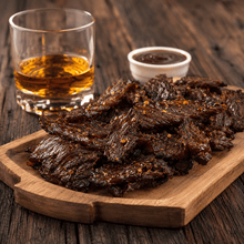 The Armored Kingdom Gourmet Straight Whiskey Beef Jerky-3oz-High Protein Dry Snack-Savory-Marinated with straight whiskey - The Armored Kingdom