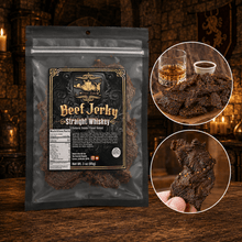 The Armored Kingdom Gourmet Straight Whiskey Beef Jerky-3oz-High Protein Dry Snack-Savory-Marinated with straight whiskey - The Armored Kingdom