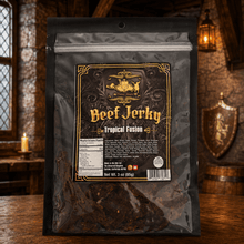 The Armored Kingdom Gourmet Tropical Fusion Beef Jerky-3oz-High-Protein Dried Meat Snack-USDA Certified - The Armored Kingdom