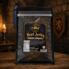 The Armored Kingdom Gourmet Volcanic Jalapeño Beef Jerky-3oz-High-Protein Gourmet Snack with Jalapeño, Cayenne & Red Peppers - The Armored Kingdom