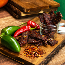 The Armored Kingdom Gourmet Volcanic Jalapeño Beef Jerky-3oz-High-Protein Gourmet Snack with Jalapeño, Cayenne & Red Peppers - The Armored Kingdom