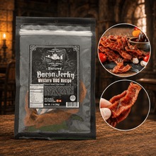 The Armored Kingdom Gourmet Western BBQ Recipe Bacon Jerky-Crunchy Strips-USA Made-Authentic Smoky Sweetness-Savory Richness-Bold Taste - The Armored Kingdom