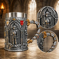The Armored Kingdom Knight's Vow Mug-Stainless Steel-Heavy Duty Medieval Mug-Built for Daily Use-Regal Design - The Armored Kingdom
