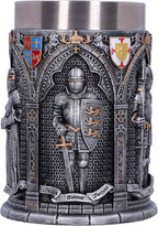 The Armored Kingdom Knight's Vow Mug-Stainless Steel-Heavy Duty Medieval Mug-Built for Daily Use-Regal Design - The Armored Kingdom