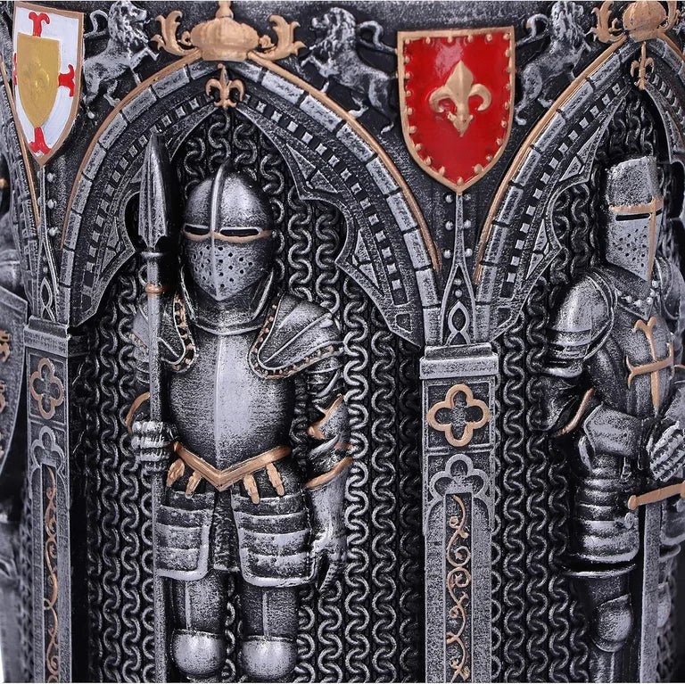 The Armored Kingdom Knight's Vow Mug-Stainless Steel-Heavy Duty Medieval Mug-Built for Daily Use-Regal Design - The Armored Kingdom