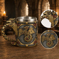 The Armored Kingdom Mechanical Dragon Mug-Stainless Steel Interior-Unique Gollector Gift - The Armored Kingdom