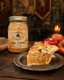 The Armored Kingdom Premium Apple Cobbler Pie in a Jar-16oz-Real Delicious Apples-Yummy-Ready to Eat - The Armored Kingdom