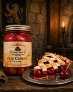 The Armored Kingdom Premium Cherry Cobbler Pie in a Jar-16 oz-Real Cherries-Ready to eat - The Armored Kingdom