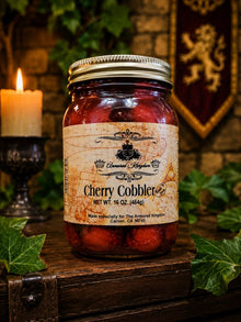 The Armored Kingdom Premium Cherry Cobbler Pie in a Jar-16 oz-Real Cherries-Ready to eat - The Armored Kingdom