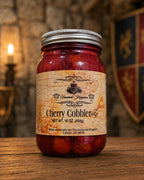 The Armored Kingdom Premium Cherry Cobbler Pie in a Jar-16 oz-Real Cherries-Ready to eat - The Armored Kingdom