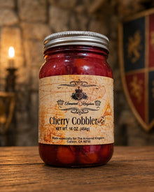 The Armored Kingdom Premium Cherry Cobbler Pie in a Jar-16 oz-Real Cherries-Ready to eat - The Armored Kingdom