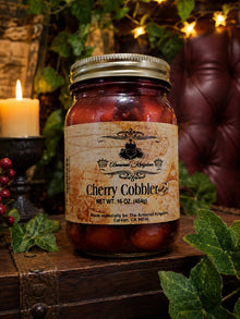 The Armored Kingdom Premium Cherry Cobbler Pie in a Jar-16 oz-Real Cherries-Ready to eat - The Armored Kingdom