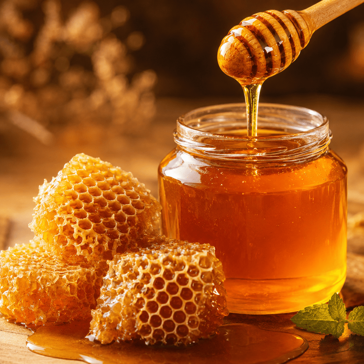 The Armored Kingdom Premium Desert Blossom Mesquite Honey Bottle-8oz-Sweet-Raw-Natural-Natural Sweetner - The Armored Kingdom