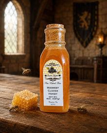 The Armored Kingdom Premium Midwest Clover Honey Bottle-Raw-Sweet-Natural-Healthy- Smooth, Sweet, Light floral Natural Taste - The Armored Kingdom