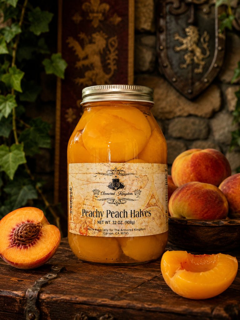 The Armored Kingdom Premium Peachy Peach Halves (32oz)-Peeled & Pitted-Ready to Eat-Healthy - The Armored Kingdom