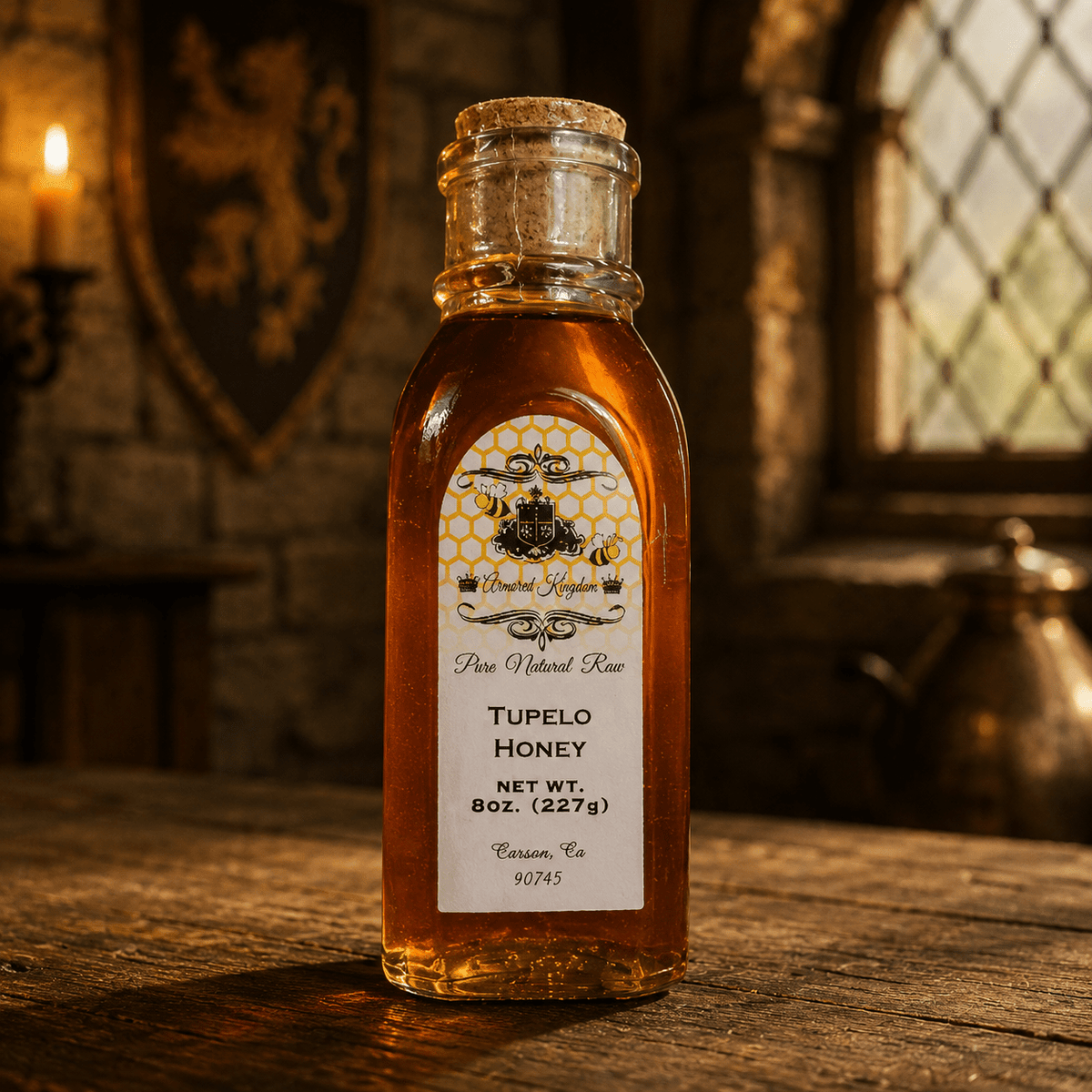The Armored Kingdom Premium Tupelo Honey Bottle(8oz)-Pure-Natural-Small Batch - The Armored Kingdom